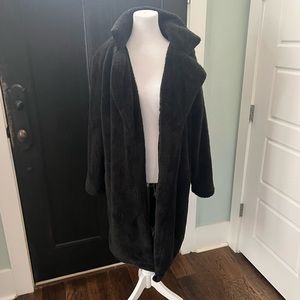 - A fashion long coat.  Size Large.  Worn one time